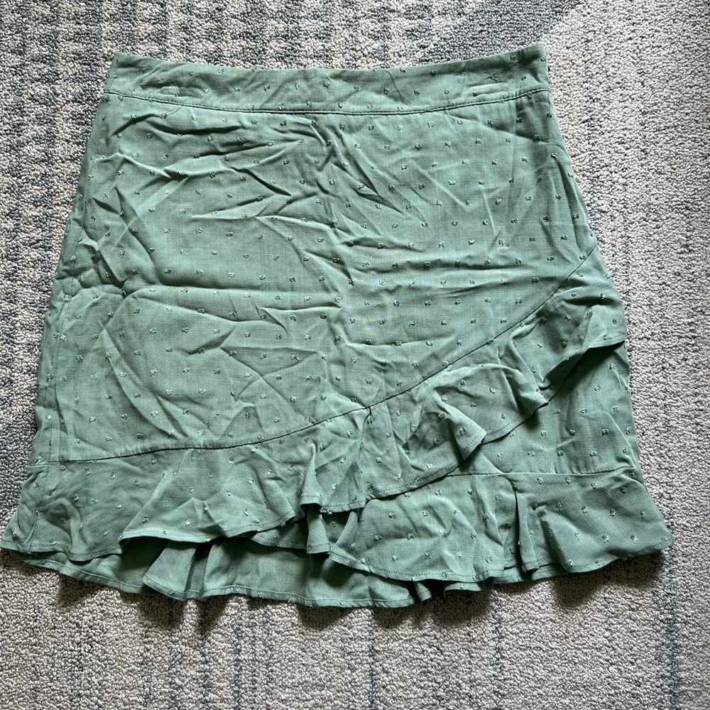 Altar’d state green mini skirt